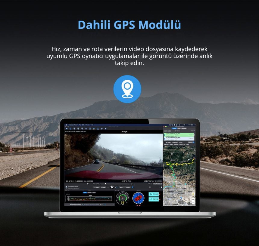Viofo T130 3 Kameralı Ön - İç - Arka 2K QHD 1440P + 1080P + 1080P Wifi ...