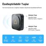 Viofo Tüm Kamera Serileri için BTR200 Kablosuz Bluetooth Uzaktan Kumanda - Görsel 5